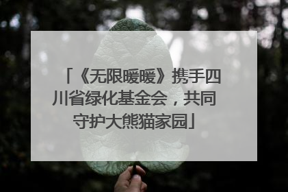 《无限暖暖》携手四川省绿化基金会，共同守护大熊猫家园