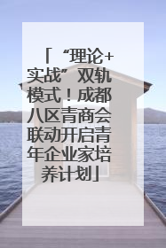 “理论+实战”双轨模式！成都八区青商会联动开启青年企业家培养计划