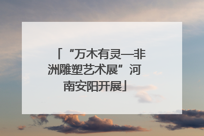 “万木有灵—非洲雕塑艺术展”河南安阳开展