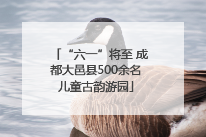 “六一”将至 成都大邑县500余名儿童古韵游园