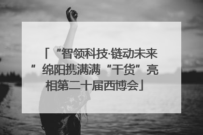 “智领科技·链动未来”绵阳携满满“干货”亮相第二十届西博会