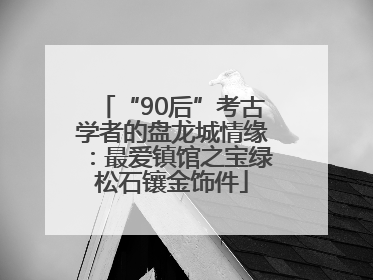 “90后”考古学者的盘龙城情缘：最爱镇馆之宝绿松石镶金饰件
