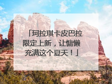 珂拉琪卡皮巴拉限定上新，让慵懒充满这个夏天！