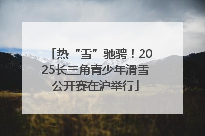 热“雪”驰骋！2025长三角青少年滑雪公开赛在沪举行