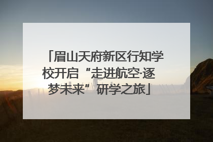 眉山天府新区行知学校开启“走进航空·逐梦未来”研学之旅