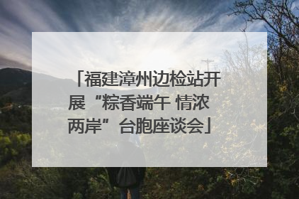 福建漳州边检站开展“粽香端午 情浓两岸”台胞座谈会