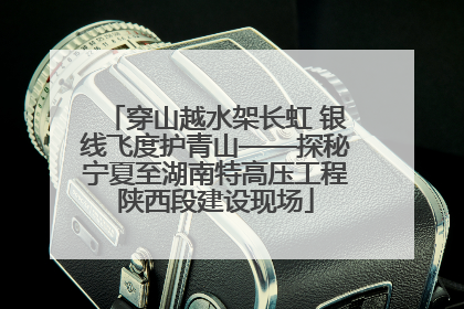 穿山越水架长虹 银线飞度护青山——探秘宁夏至湖南特高压工程陕西段建设现场