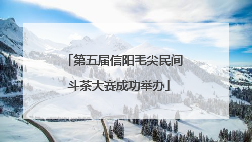 第五届信阳毛尖民间斗茶大赛成功举办