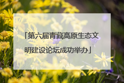 第六届青藏高原生态文明建设论坛成功举办