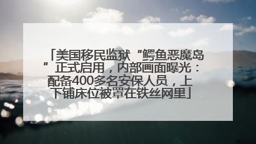 美国移民监狱“鳄鱼恶魔岛”正式启用，内部画面曝光：配备400多名安保人员，上下铺床位被罩在铁丝网里