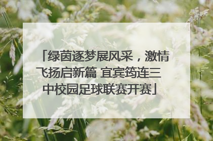 绿茵逐梦展风采，激情飞扬启新篇 宜宾筠连三中校园足球联赛开赛