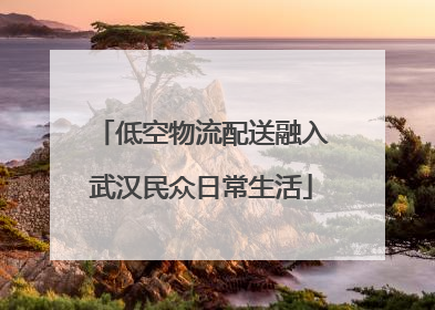 低空物流配送融入武汉民众日常生活