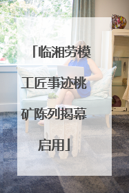 临湘劳模工匠事迹桃矿陈列揭幕启用