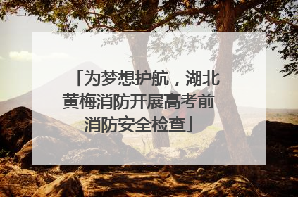 为梦想护航，湖北黄梅消防开展高考前消防安全检查
