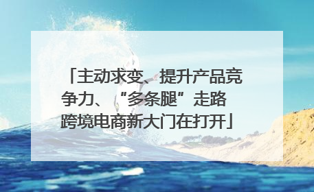 主动求变、提升产品竞争力、“多条腿”走路 跨境电商新大门在打开