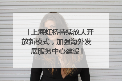 上海虹桥持续放大开放新模式，加强海外发展服务中心建设