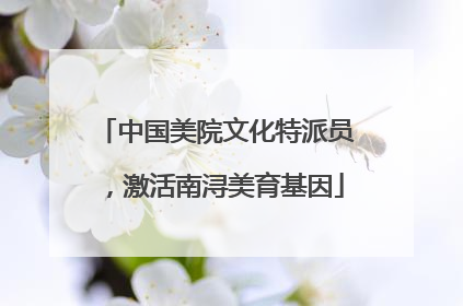 中国美院文化特派员，激活南浔美育基因