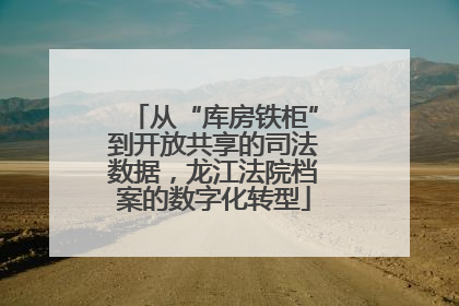 从“库房铁柜”到开放共享的司法数据，龙江法院档案的数字化转型