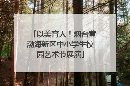 以美育人！烟台黄渤海新区中小学生校园艺术节展演