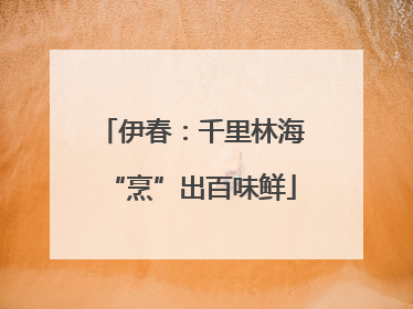伊春：千里林海“烹”出百味鲜
