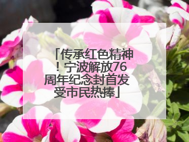传承红色精神！宁波解放76周年纪念封首发受市民热捧
