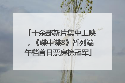 十余部新片集中上映，《碟中谍8》暂列端午档首日票房榜冠军
