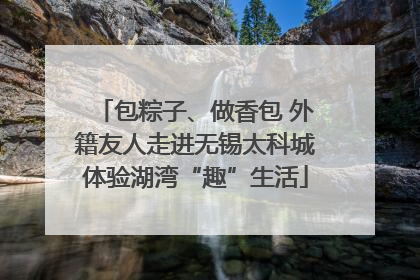 包粽子、做香包 外籍友人走进无锡太科城体验湖湾“趣”生活
