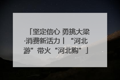 坚定信心 勇挑大梁·消费新活力丨“河北游”带火“河北购”