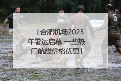 合肥机场2025年暑运启幕 一些热门航线价格优惠