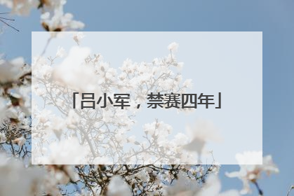 吕小军，禁赛四年