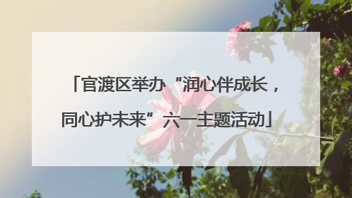 官渡区举办“润心伴成长，同心护未来”六一主题活动