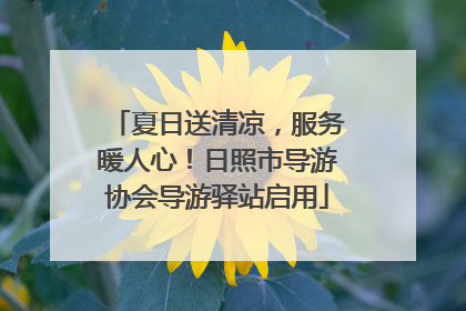 夏日送清凉，服务暖人心！日照市导游协会导游驿站启用