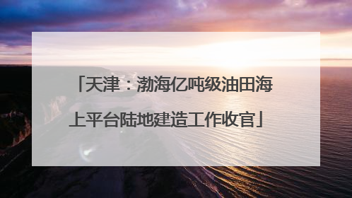 天津：渤海亿吨级油田海上平台陆地建造工作收官