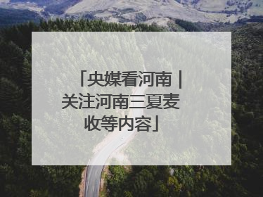央媒看河南｜关注河南三夏麦收等内容