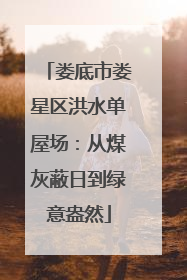 娄底市娄星区洪水单屋场：从煤灰蔽日到绿意盎然