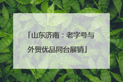 山东济南：老字号与外贸优品同台展销