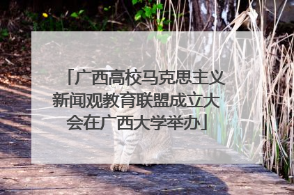 广西高校马克思主义新闻观教育联盟成立大会在广西大学举办
