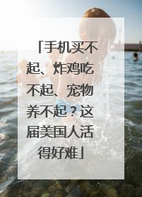 手机买不起、炸鸡吃不起、宠物养不起？这届美国人活得好难