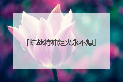 抗战精神炬火永不熄
