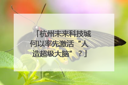 杭州未来科技城何以率先激活“人造超级大脑”？