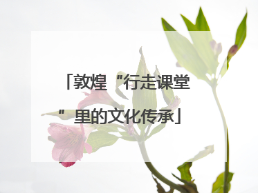 敦煌“行走课堂”里的文化传承