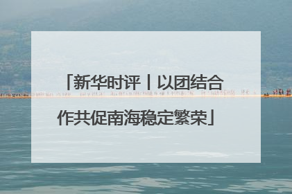 新华时评丨以团结合作共促南海稳定繁荣