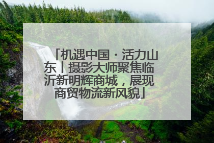 机遇中国・活力山东丨摄影大师聚焦临沂新明辉商城，展现商贸物流新风貌