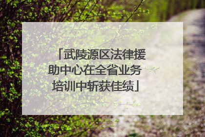 武陵源区法律援助中心在全省业务培训中斩获佳绩