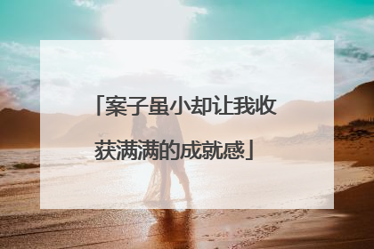 案子虽小却让我收获满满的成就感