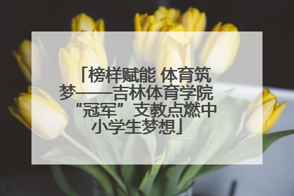榜样赋能 体育筑梦——吉林体育学院“冠军”支教点燃中小学生梦想