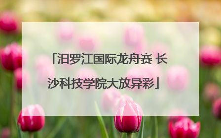 汨罗江国际龙舟赛 长沙科技学院大放异彩