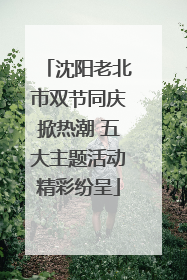 沈阳老北市双节同庆掀热潮 五大主题活动精彩纷呈