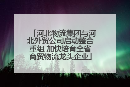 河北物流集团与河北外贸公司启动整合重组 加快培育全省商贸物流龙头企业