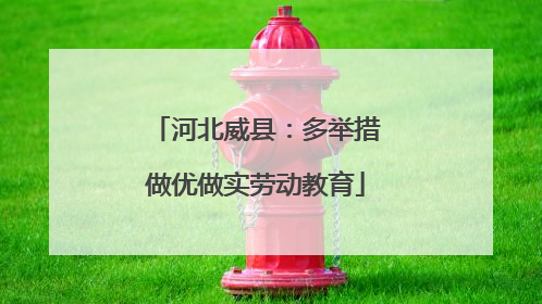 河北威县：多举措做优做实劳动教育